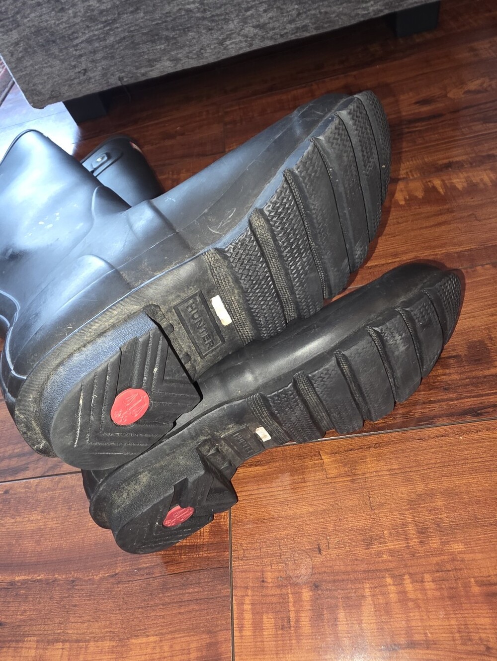 Hunter Women's Black Tall Rain Boots - Picture 9 of 9